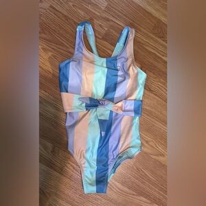 Colorful Striped Swimsuits-